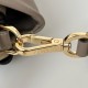 Replica perfetta Borsa baguette media Fendi Mamma Nappa grigio Imitazione Outlet Online