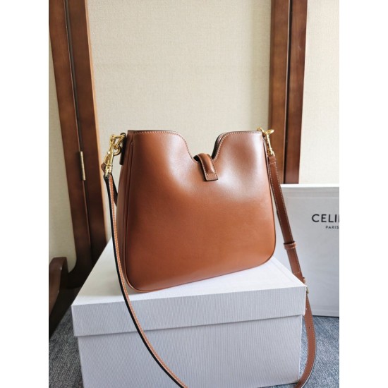 Migliore Repliche Borsa morbida Celine Camille 16 piccola/media Marrone Economiche Outlet Online