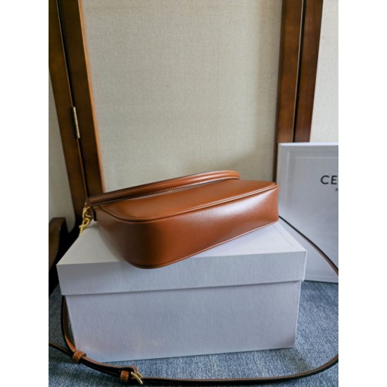 Migliore Repliche Borsa morbida Celine Camille 16 piccola/media Marrone Economiche Outlet Online