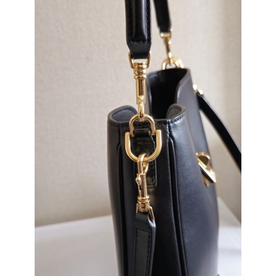 Migliore Repliche Borsa morbida Celine piccola/media Camille 16 nera Economiche Outlet Online