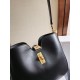 Migliore Repliche Borsa morbida Celine piccola/media Camille 16 nera Economiche Outlet Online