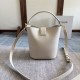 Repliche Borsa a secchiello piccola/media Celine Louise Bianco Pelle di vitello liscia Imitazioni Premium Replica perfetta Borsa a secchiello piccola/media Celine Louise Bianco Pelle di vitello liscia Imitazione Outlet Online