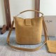 Perfette Qualità Repliche Celine Medium Louise Bag Suede Calfskin Fawn Imitazione