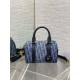 Replica perfetta Borsa Dior Groove 20 Denim blu Dior Oblique Jacquard Imitazione Outlet Online