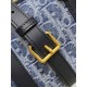 Replica perfetta Borsa Dior Groove 20 Denim blu Dior Oblique Jacquard Imitazione Outlet Online