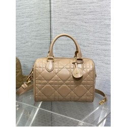 Perfette Qualità Repliche Borsa Dior Groove 25 in pelle di vitello Macrocannage biscotto Imitazione