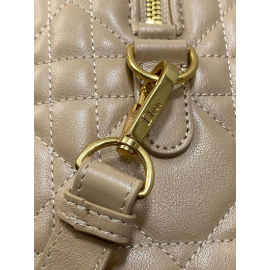 Perfette Qualità Repliche Borsa Dior Groove 25 in pelle di vitello Macrocannage biscotto Imitazione