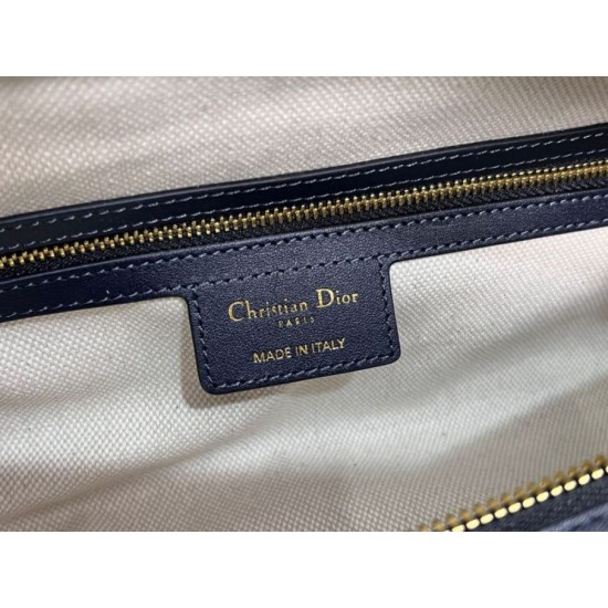 Perfette Qualità Repliche Borsa D-Journey piccola/media Dior Oblique Jacquard blu Imitazione