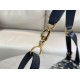 Perfette Qualità Repliche Borsa D-Journey piccola/media Dior Oblique Jacquard blu Imitazione
