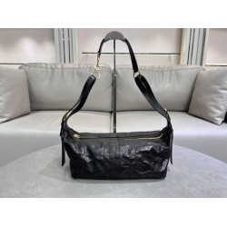 Migliore Repliche Borsa Macrocannage piatta piccola/media D-Journey Dior nera stropicciata Economiche Outlet Online