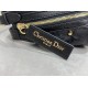 Migliore Repliche Borsa Macrocannage piatta piccola/media D-Journey Dior nera stropicciata Economiche Outlet Online