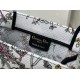 Perfette Qualità Repliche Dior Medium Book Tote Bag Ricamo Toile de Jouy Fiore Bianco/Blu Imitazione