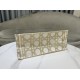 Perfette Qualità Repliche Dior Medium/Large Book Tote Bag Ricamo rattan oversize Bianco/Oro Imitazione