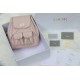 Perfette Qualità Repliche Dior Nano/Medium Dior Caro Backpack Rosa Macrocannage Imitazione