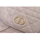 Perfette Qualità Repliche Dior Nano/Medium Dior Caro Backpack Rosa Macrocannage Imitazione