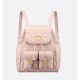 Perfette Qualità Repliche Dior Nano/Medium Dior Caro Backpack Rosa Macrocannage Imitazione