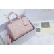 Migliore Repliche Dior Groove 25 Borsa in Biscotto Macrocannage rosa Economiche Outlet Online
