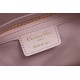 Migliore Repliche Dior Groove 25 Borsa in Biscotto Macrocannage rosa Economiche Outlet Online