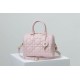 Migliore Repliche Dior Groove 25 Borsa in Biscotto Macrocannage rosa Economiche Outlet Online