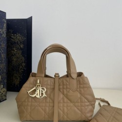 Replica perfetta Borsa Dior Toujours Dior piccola/media Macrocannage Tan Imitazione Outlet Online