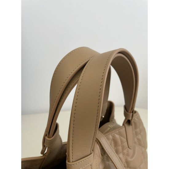Replica perfetta Borsa Dior Toujours Dior piccola/media Macrocannage Tan Imitazione Outlet Online