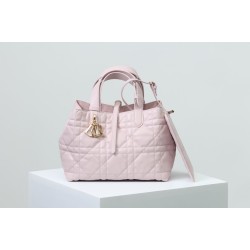 Miglior Falso Borsa Dior Toujours Dior Piccola/Media Macrocannage Rosa Economiche Premium