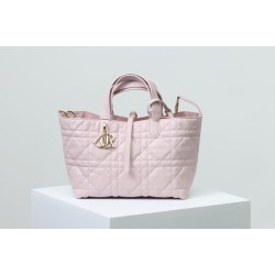 Miglior Falso Borsa Dior Toujours Dior Piccola/Media Macrocannage Rosa Economiche Premium
