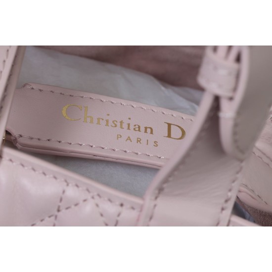 Miglior Falso Borsa Dior Toujours Dior Piccola/Media Macrocannage Rosa Economiche Premium
