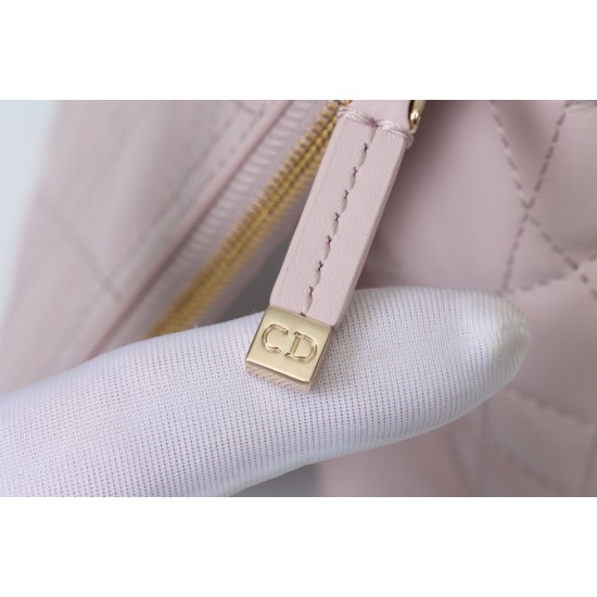Miglior Falso Borsa Dior Toujours Dior Piccola/Media Macrocannage Rosa Economiche Premium