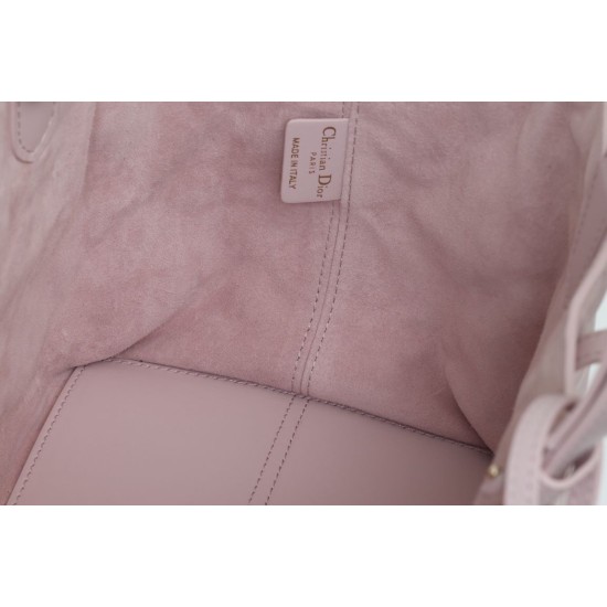 Miglior Falso Borsa Dior Toujours Dior Piccola/Media Macrocannage Rosa Economiche Premium