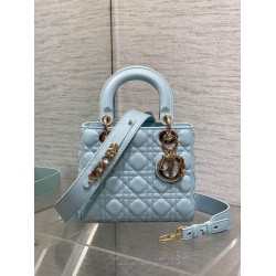 Migliore Repliche Borsa replica Dior piccola Lady Dior My ABCDior blu Economiche Outlet Online