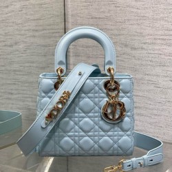 Migliore Repliche Borsa replica Dior piccola Lady Dior My ABCDior blu Economiche Outlet Online
