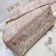 Migliore Repliche Dior Media Borsa Lady D-Lite Ricamo Toile de Jouy Rosa Economiche Outlet Online