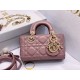 Replica perfetta Borsa micro Dior Lady D-Joy rosa cannage Imitazione Outlet Online