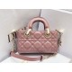 Replica perfetta Borsa micro Dior Lady D-Joy rosa cannage Imitazione Outlet Online
