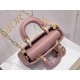 Replica perfetta Borsa micro Dior Lady D-Joy rosa cannage Imitazione Outlet Online