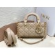 Perfette Qualità Repliche Replica Dior Piccola Borsa Lady D-Joy Dior Cannage Albicocca Imitazione