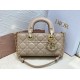 Perfette Qualità Repliche Replica Dior Piccola Borsa Lady D-Joy Dior Cannage Albicocca Imitazione