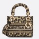 Repliche Dior Mini Borsa Lady D-Lite Multicolore Ricamo Mizza Beige Imitazioni Premium Replica perfetta Dior Mini Borsa Lady D-Lite Multicolore Ricamo Mizza Beige Imitazione Outlet Online