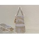 Perfette Qualità Repliche Dior Media Borsa Lady D-Lite Ricamo Jardin d'Hiver Oro Imitazione