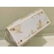 Perfette Qualità Repliche Dior Media Borsa Lady D-Lite Ricamo Jardin d'Hiver Oro Imitazione