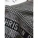 Perfette Qualità Repliche Christian Dior Stola Sciarpe di Lana Nero/Bianco Imitazione