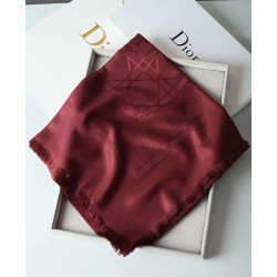 Migliore Repliche Christian Dior Cannage Scialle 140 cm Bordeaux Economiche Outlet Online