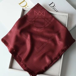 Migliore Repliche Christian Dior Cannage Scialle 140 cm Bordeaux Economiche Outlet Online