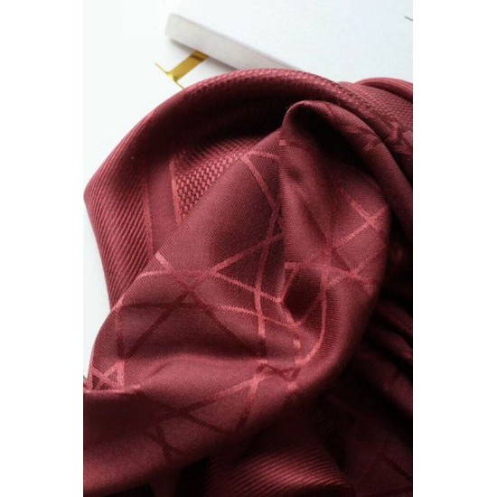 Migliore Repliche Christian Dior Cannage Scialle 140 cm Bordeaux Economiche Outlet Online