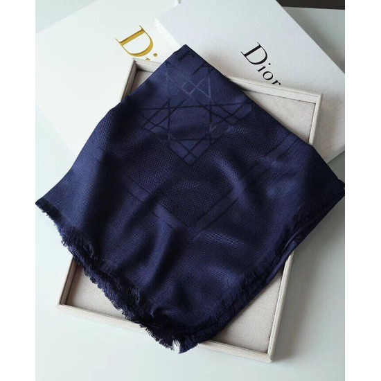 Perfette Qualità Repliche Christian Dior Cannage Scialle 140cm Blu Navy Imitazione Miglior Falso Christian Dior Cannage Scialle 140cm Blu Navy Economiche Premium