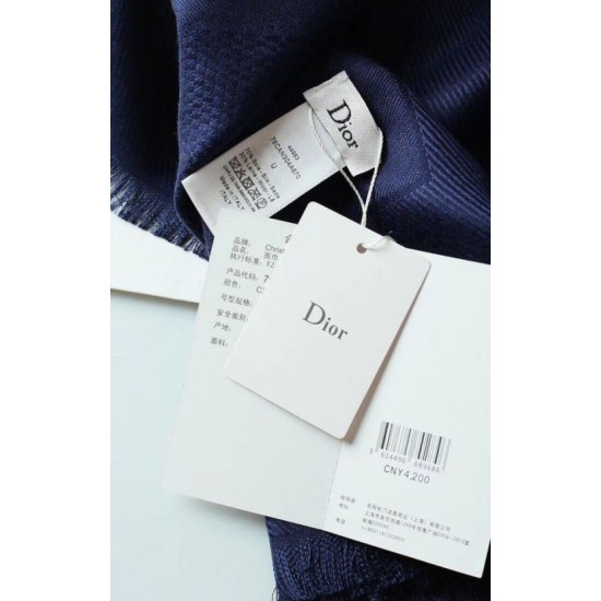 Perfette Qualità Repliche Christian Dior Cannage Scialle 140cm Blu Navy Imitazione Miglior Falso Christian Dior Cannage Scialle 140cm Blu Navy Economiche Premium