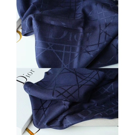 Perfette Qualità Repliche Christian Dior Cannage Scialle 140cm Blu Navy Imitazione Miglior Falso Christian Dior Cannage Scialle 140cm Blu Navy Economiche Premium