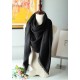 Migliore Repliche Christian Dior Cannage Scialle 140cm Nero Economiche Outlet Online