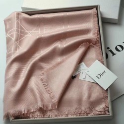 Migliore Repliche Christian Dior Cannage Scialle 140cm Rosa Chiaro Economiche Outlet Online